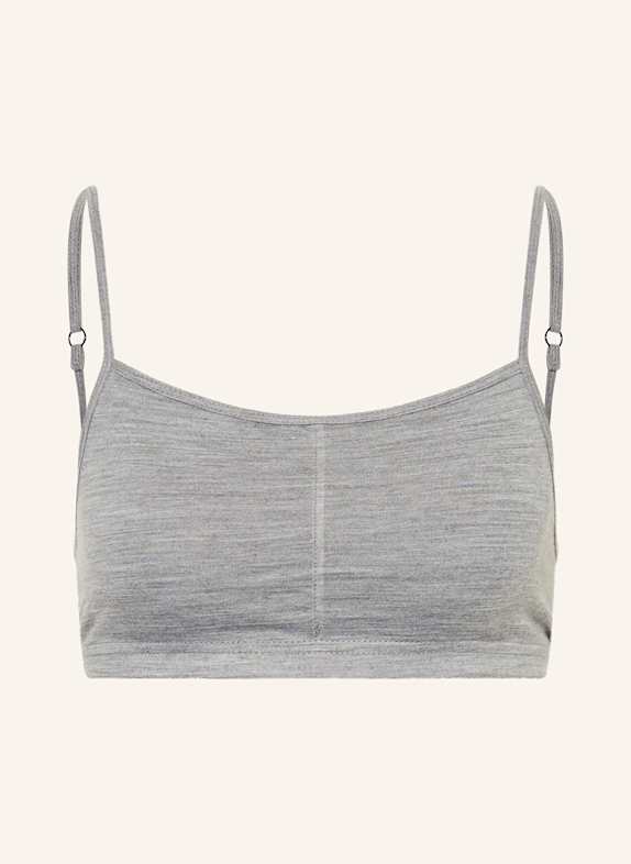 super.natural Funktionswäsche-Bustier COSY BRA mit Merinowolle GRAU