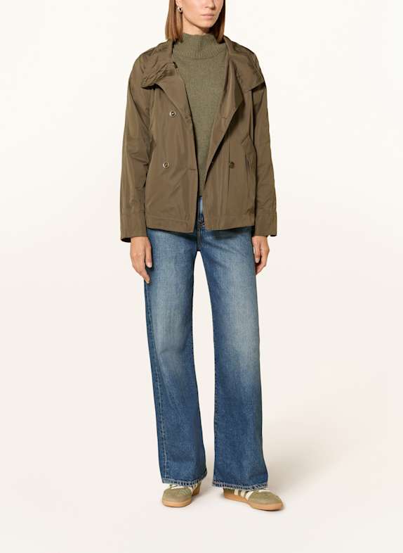 CINQUE CIJOLINI trench jacket DARK GREEN