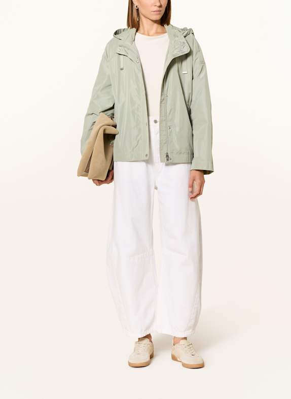 CINQUE Veste CICATA avec capuche amovible VERT CLAIR