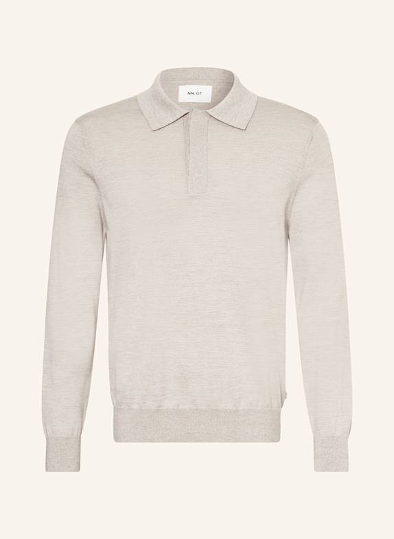 NN.07 Koszulka polo z dzianiny EMERSON regular fit KREMOWY