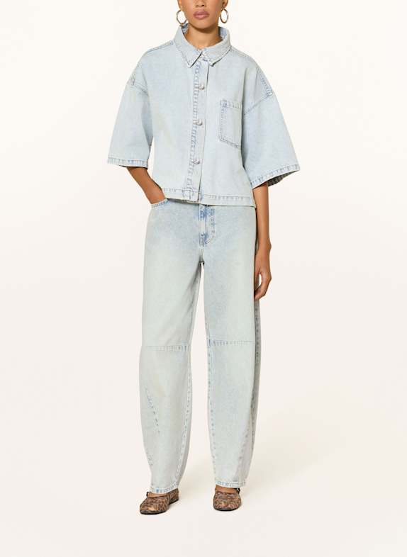darling harbour Jeansbluse LYSBLÅ