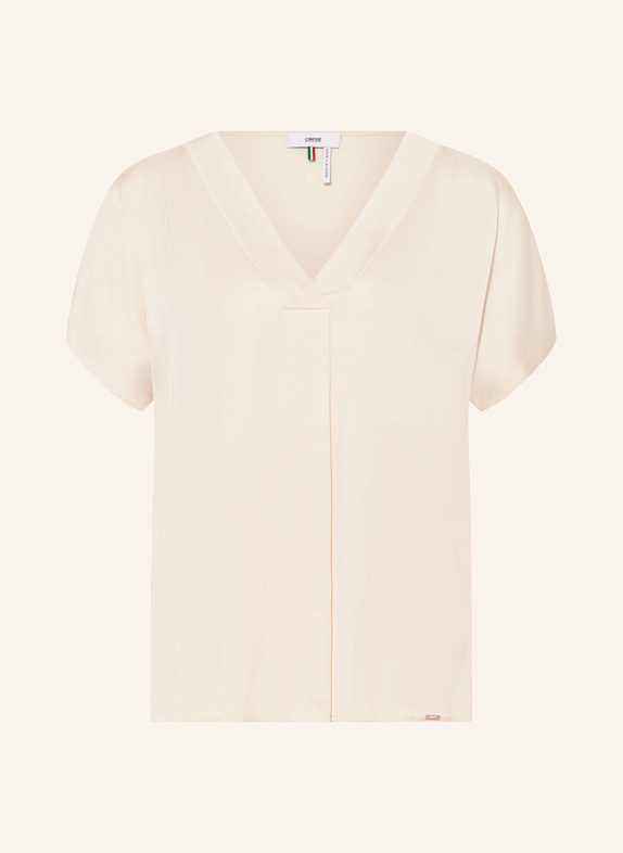 CINQUE Blusentop CIVANE im Materialmix ECRU