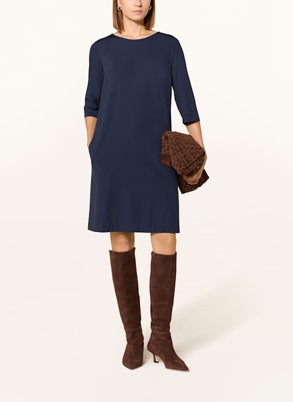 CINQUE CIDALIDO jersey dress with 3/4 sleeves DARK BLUE