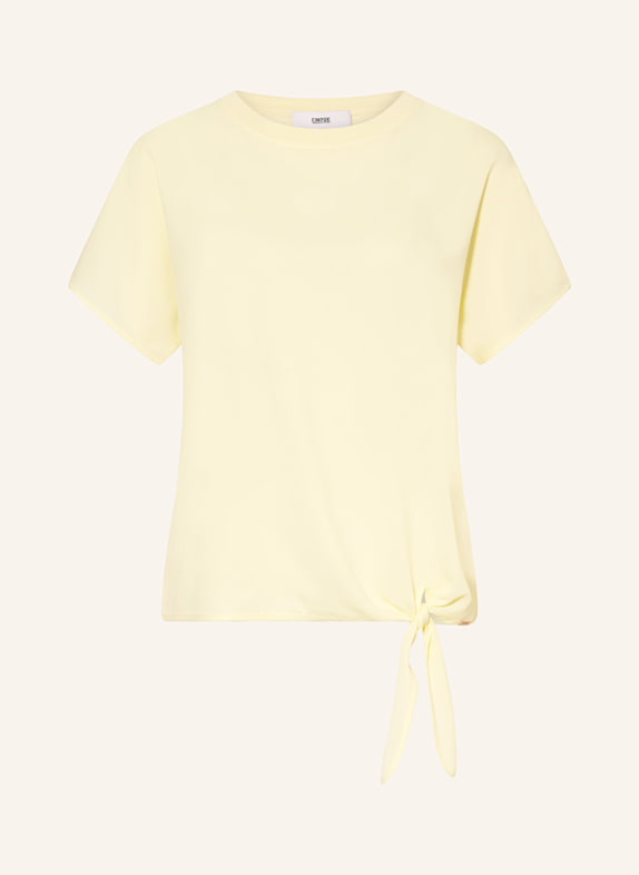 CINQUE Bluzka bez rękawów CIPERLA z mieszanki materiałów JASNOŻÓŁTY