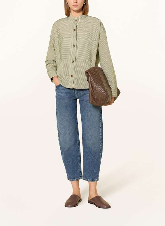 CINQUE Blouse CIPALINA GROEN / CRÈME