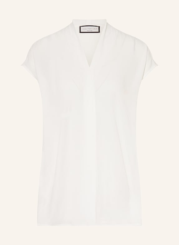 SEM PER LEI Blusenshirt aus Satin 111 ecru ecru