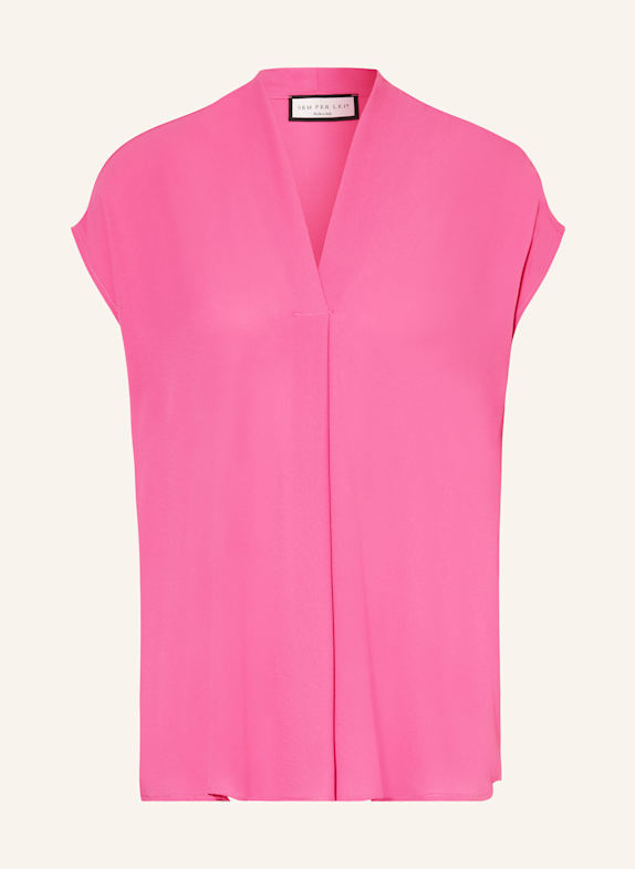 SEM PER LEI Blusenshirt aus Satin 143 candy pink