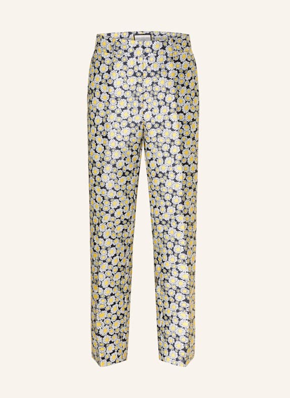 SEM PER LEI 7/8 pants BLACK / WHITE / YELLOW