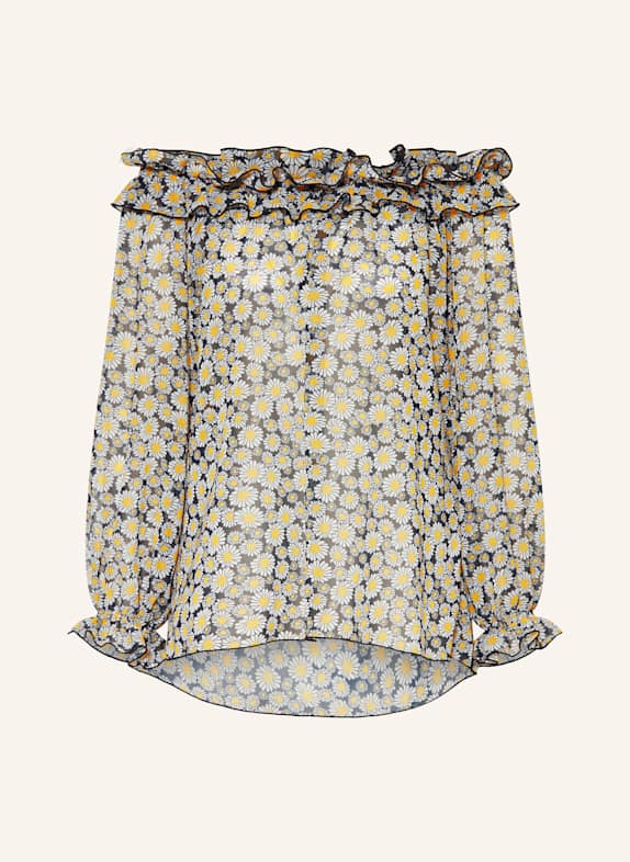 SEM PER LEI Bluzka z odkrytymi ramionami BIAŁY / CZARNY / ŻÓŁTY