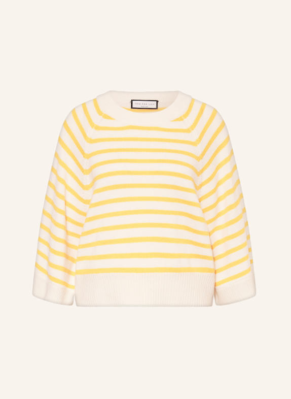 SEM PER LEI Pullover mit Cashmere und 3/4-Arm HELLGELB / GELB