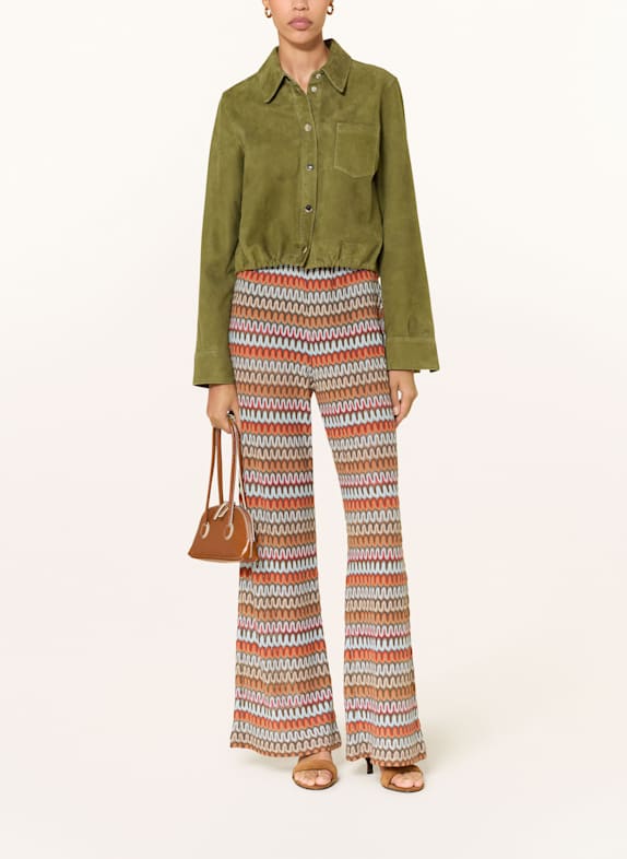 SEM PER LEI Lederjacke OLIV