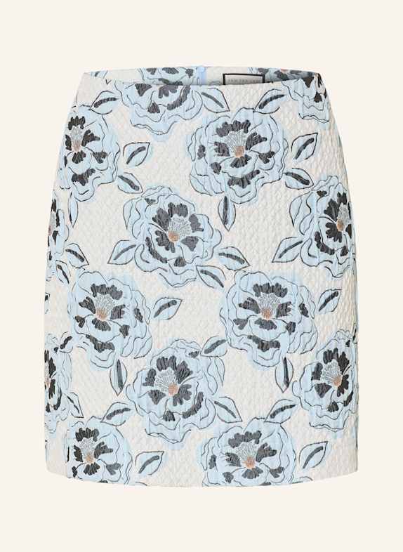 SEM PER LEI Spódnica żakardowa JASNOCZARY / JASNONIEBIESKI / GRANATOWY