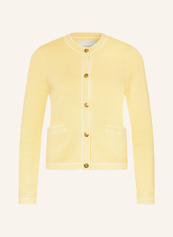 GANT Kardigan JASNOŻÓŁTY