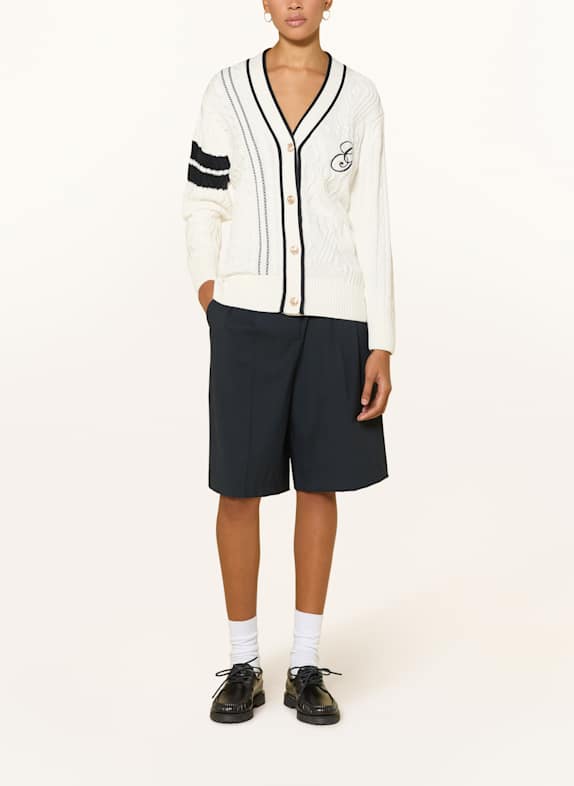 GANT Oversized vest ECRU / ZWART