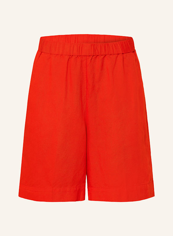 GANT Šortky se lnem ČERVENÁ