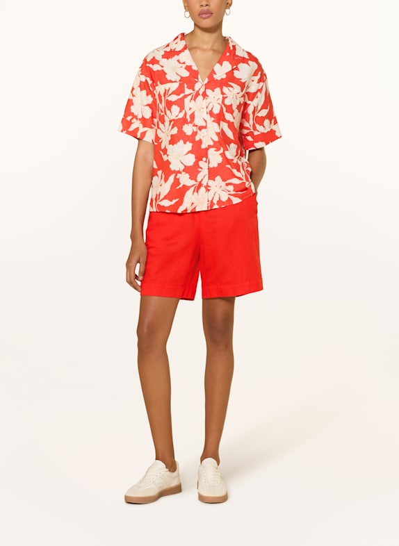 GANT Shorts met linnen ROOD
