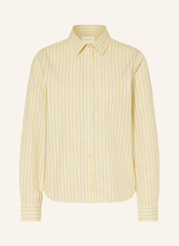 GANT Hemdbluse HELLGELB / DUNKELBLAU