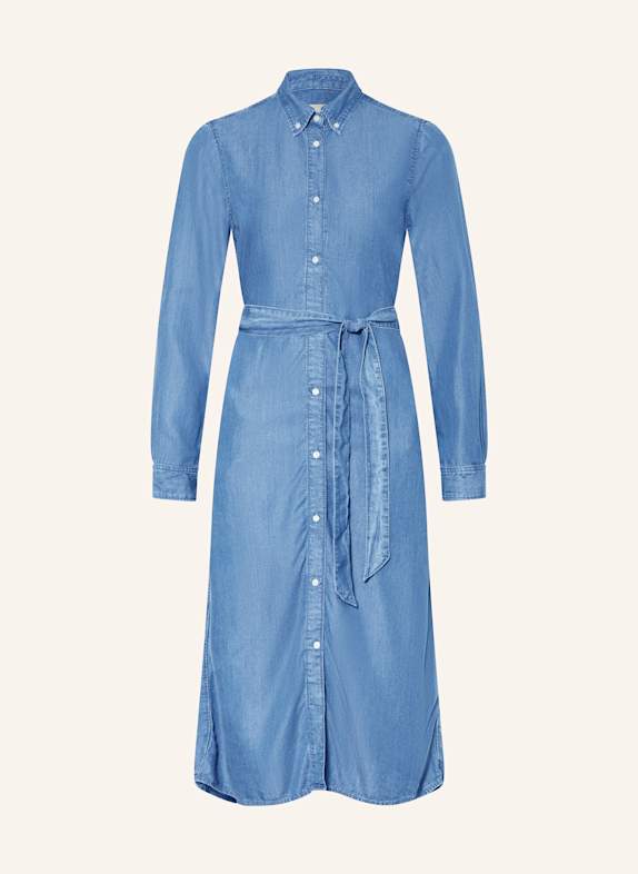 GANT Hemdblusenkleid in Jeansoptik BLAU