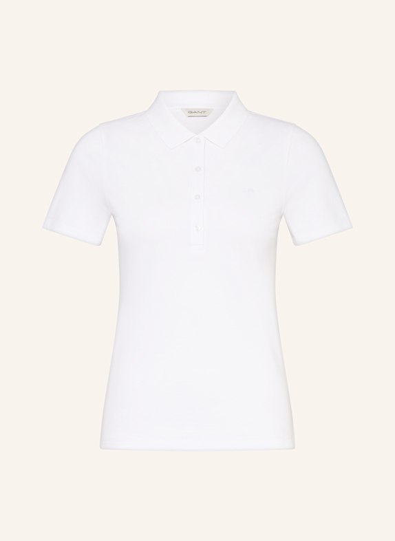 GANT Piqué-Poloshirt WEISS