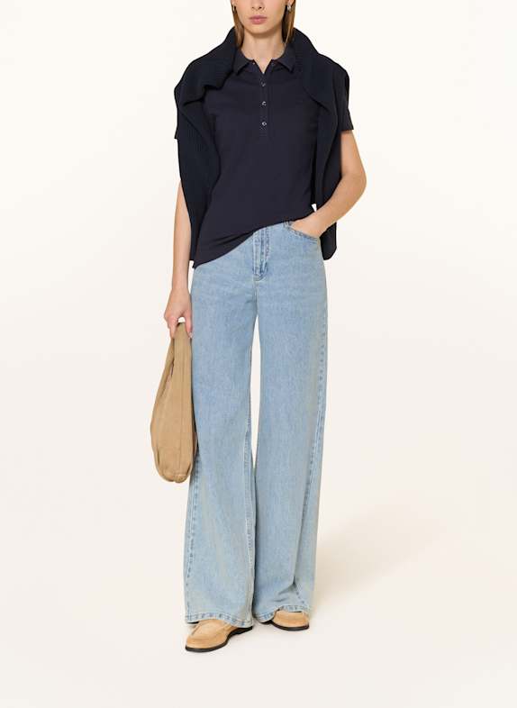 GANT Piqué poloshirt DONKERBLAUW