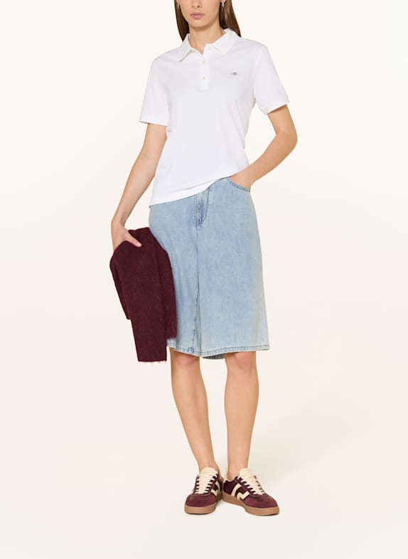 GANT Piqué poloshirt WIT
