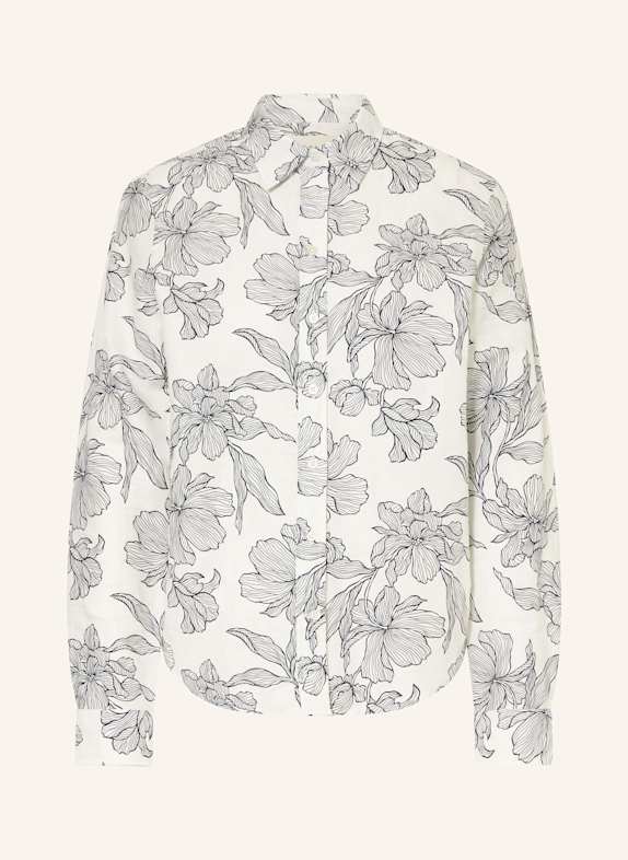 GANT Hemdbluse aus Leinen WEISS / SCHWARZ