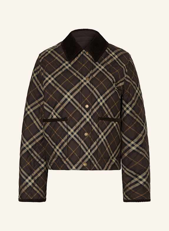 BURBERRY Burberry Monogram-motif topstitched leather belt DARK BROWN/ BLACK/ BEIGE