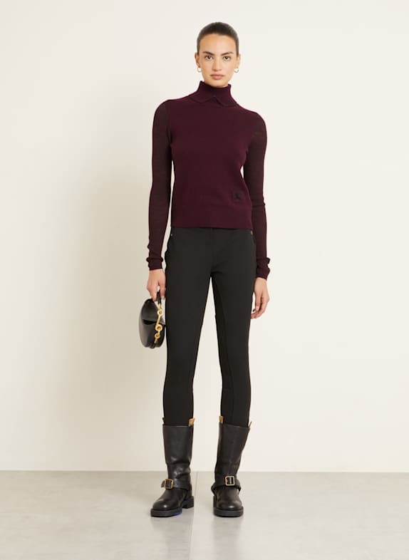 BURBERRY polotröja MÖRKRÖD
