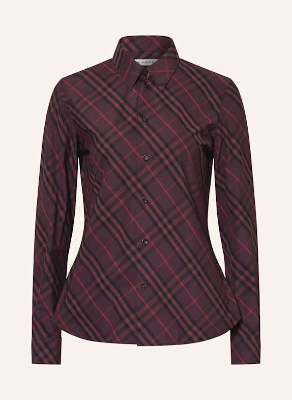 BURBERRY Koszula SIMONE FIOLETOWY / CZERWONY / CZARNY