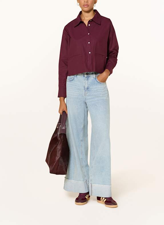 Rich & Royal overhemdblouse DONKERROOD