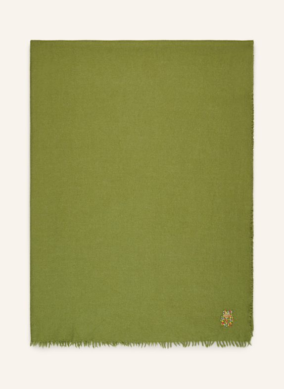 zoeppritz Alpaka-Plaid MAD ATTITUDE GRÜN