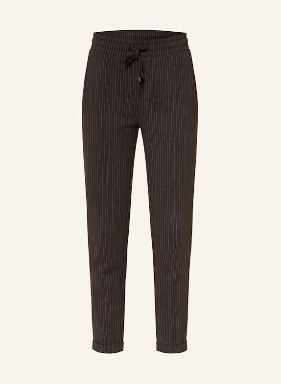 Juvia Broek MARGIE in joggingstijl DONKERGRIJS/ LICHTGRIJS