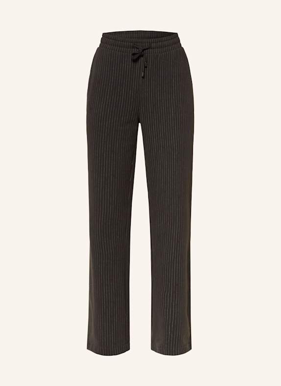 Juvia Broek MARISA in joggingstijl MARRON FONCÉ/ GRIJS