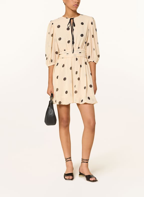 NEO NOIR Kleid CONSETTA mit 3/4-Arm CREME / SCHWARZ