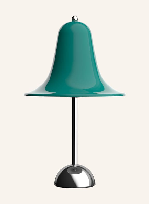 VERPAN Stolní lampa PANTOP PORTABLE PETROLEJOVÁ/ STŘÍBRNÁ