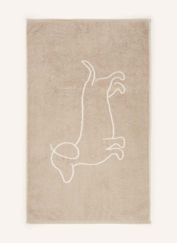 Cawö Bath mat WE LOVE DOGS BEIGE / CREAM