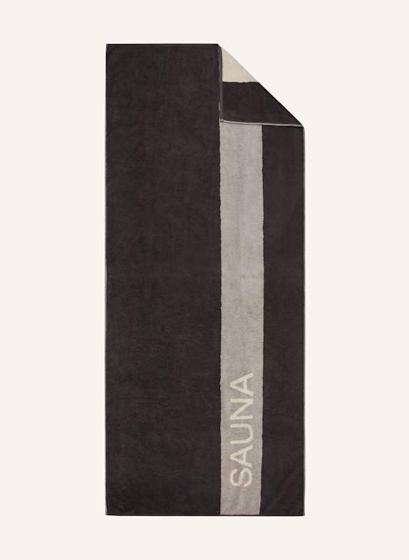 Cawö Ręcznik do sauny SAUNA CZIEMNOSZARY/ SZARY/ KREMOWY