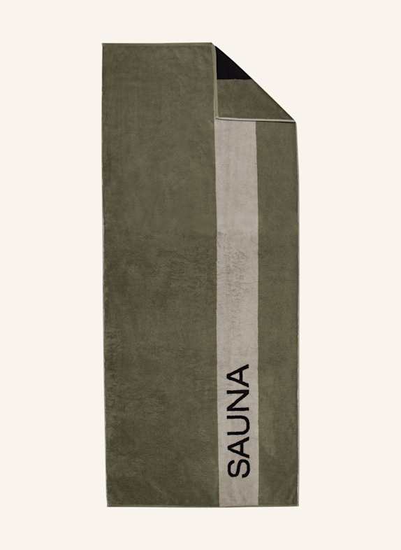 Cawö Ręcznik do sauny SAUNA ZIELONY/ SZARY/ CZARNY