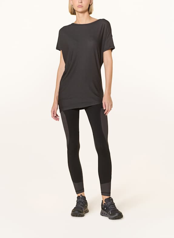 super.natural Functioneel shirt LOOSE AIR met merinowol ZWART