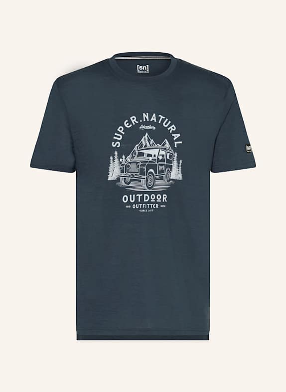 super.natural Koszulka funkcyjna LANDI GRANATOWY