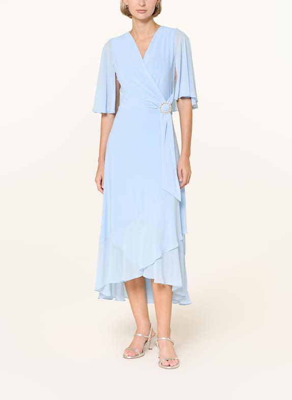 Joseph Ribkoff SIGNATURE Robe de cocktail style portefeuille BLEU CLAIR