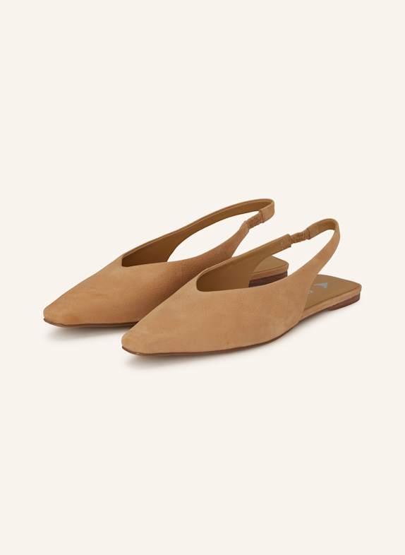 CARRANO Slingballerinas CAMEL