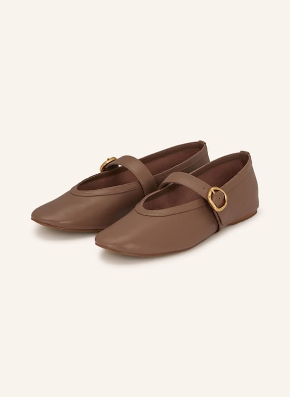 CARRANO Mary Jane ballet flats TAUPE
