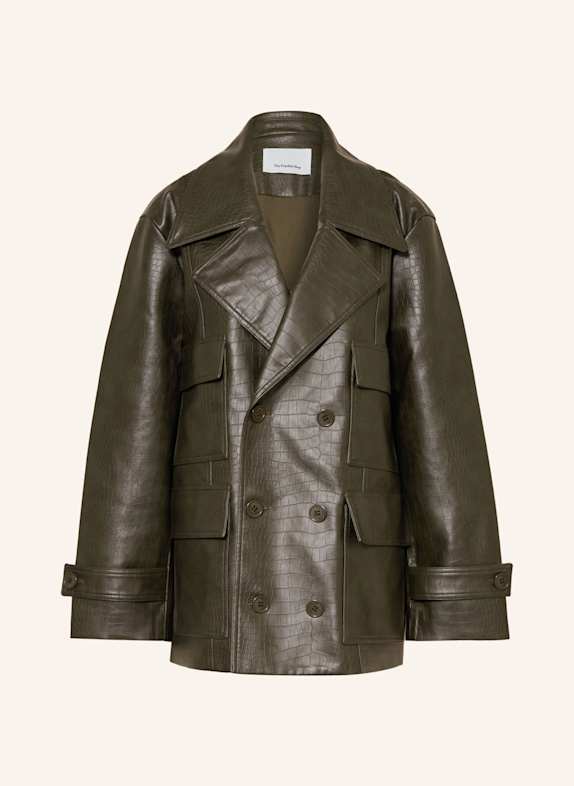 The Frankie Shop Jacke STANTON in Lederoptik OLIV