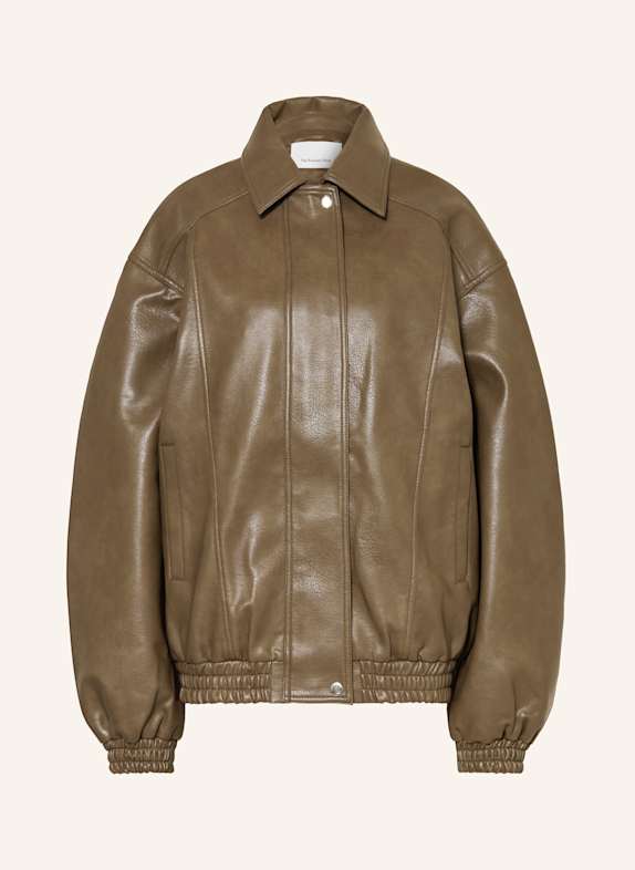 The Frankie Shop Jacke PRESCOTT in Lederoptik KHAKI