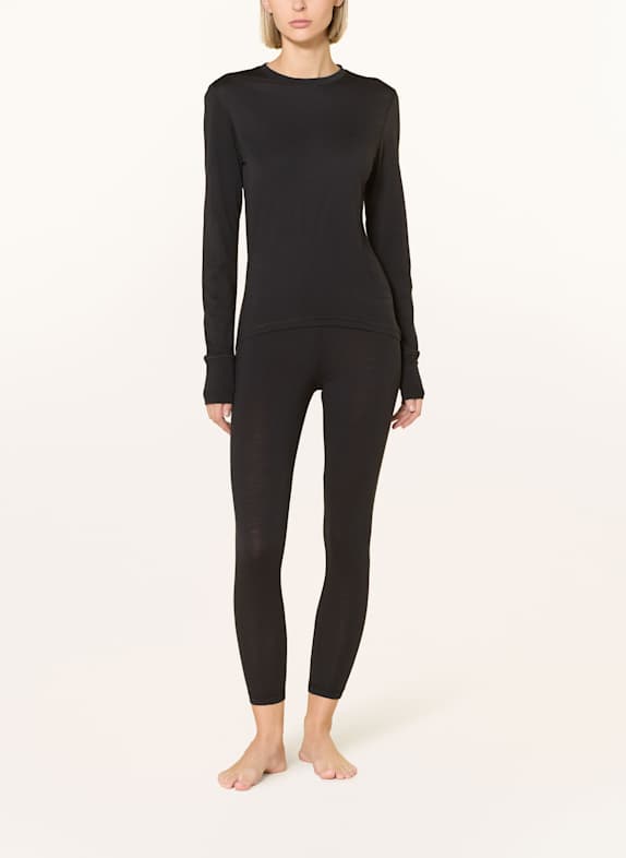 super.natural 3/4-Tight TUNDRA 175 mit Merinowolle SCHWARZ