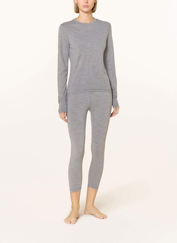 super.natural 3/4-Tight TUNDRA 175 mit Merinowolle GRAU
