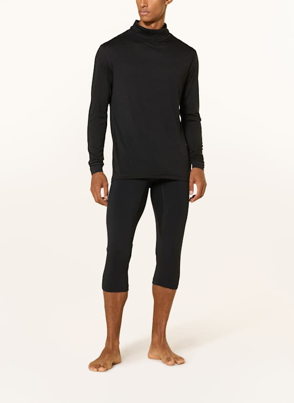 super.natural Functionele broek ARCTIC230 met verkorte beenlengte en merinowol ZWART