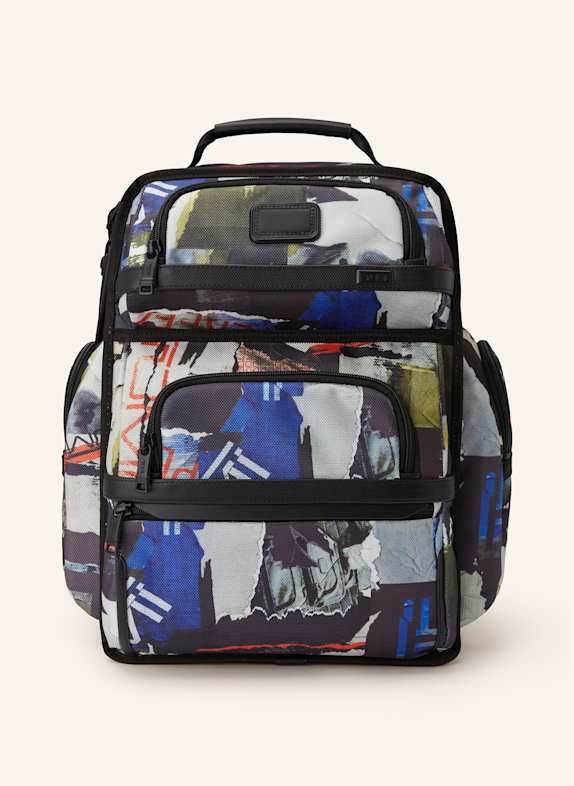 TUMI ALPHA Rucksack BRIEF mit Laptop-Fach DUNKELBLAU / CREME / ORANGE