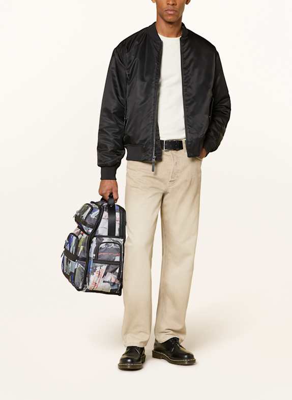 TUMI ALPHA rugzak BRIEF met laptopvak DONKERBLAUW / CRÈME / ORANJE